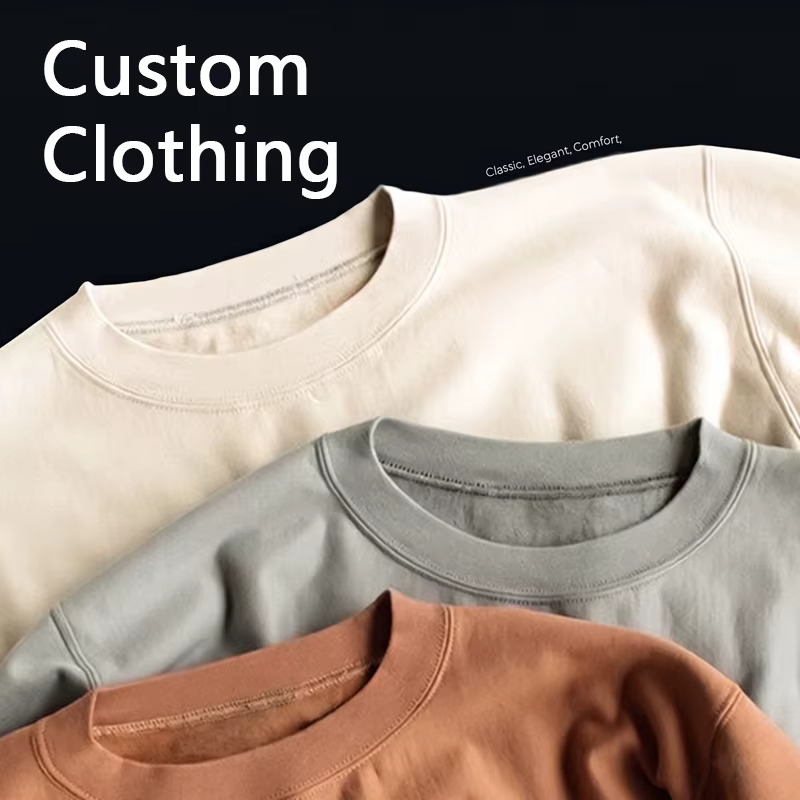 Oem Premium Plain Fleece French Terry Drop Shoulder Sweatshirt