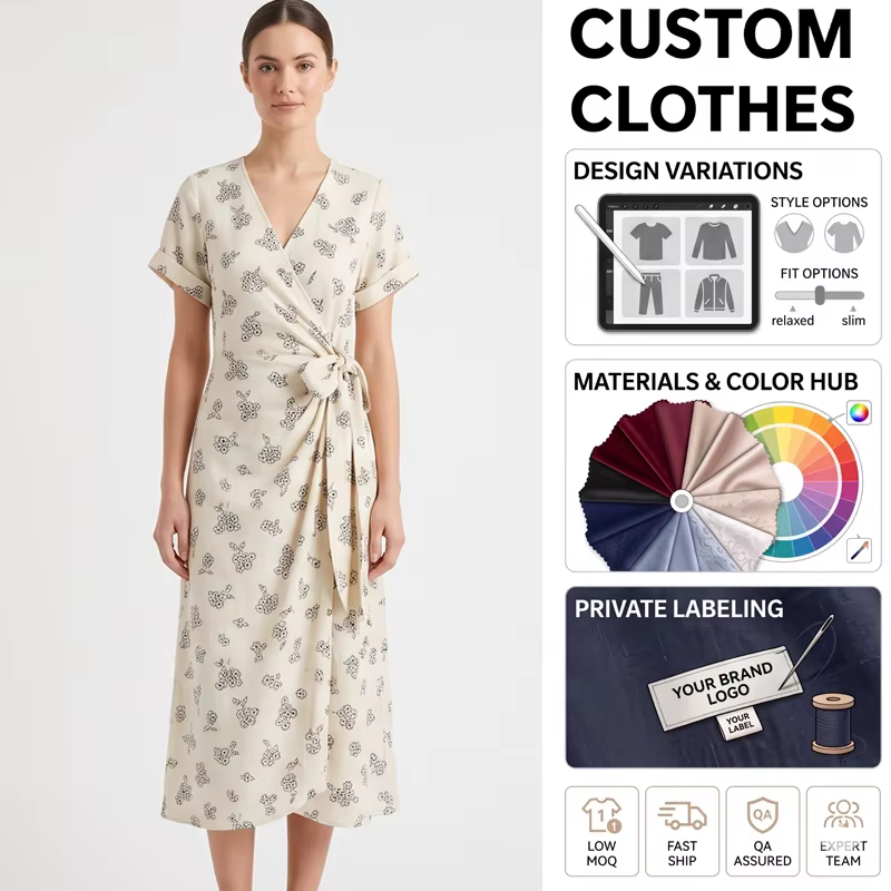 Oem Custom Vintage All Over Print Cottagecore Ladies Dress supplier