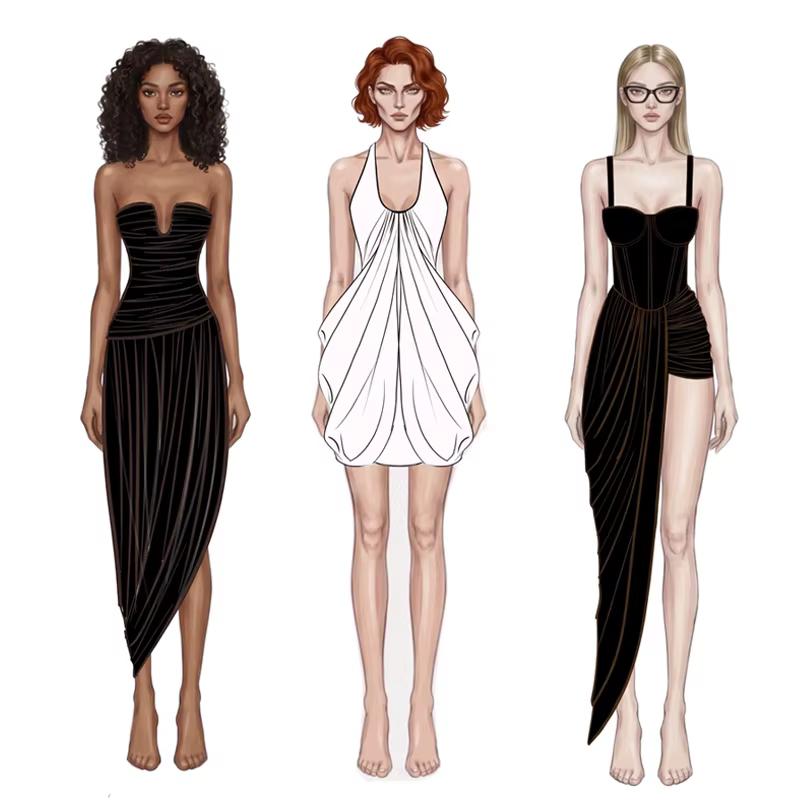 Ruched Drape Prom Evening Dress Backless Asymmetric Dresses custom
